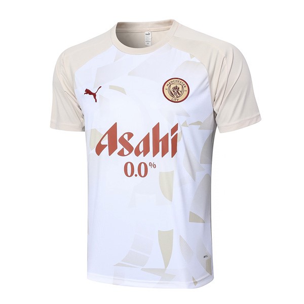 Camiseta Entrenamiento Manchester City 2024/25 Amarillo Blanco